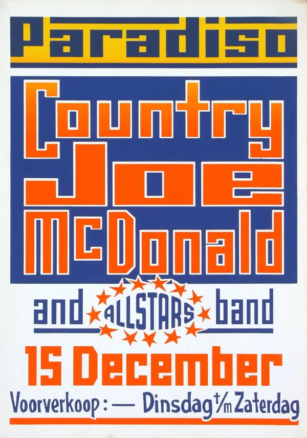 Country Joe McDonald 15 december 1973