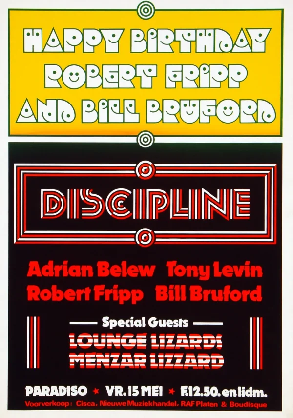 Discipline - Robert Fripp & Bill Bruford 1981