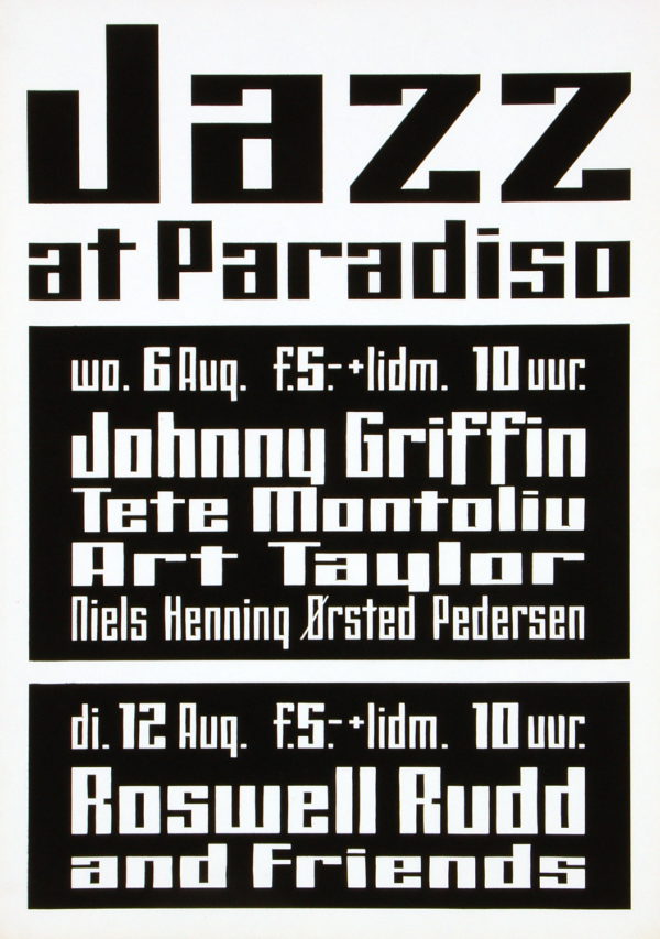 Jazz at Paradiso – augustus 1975