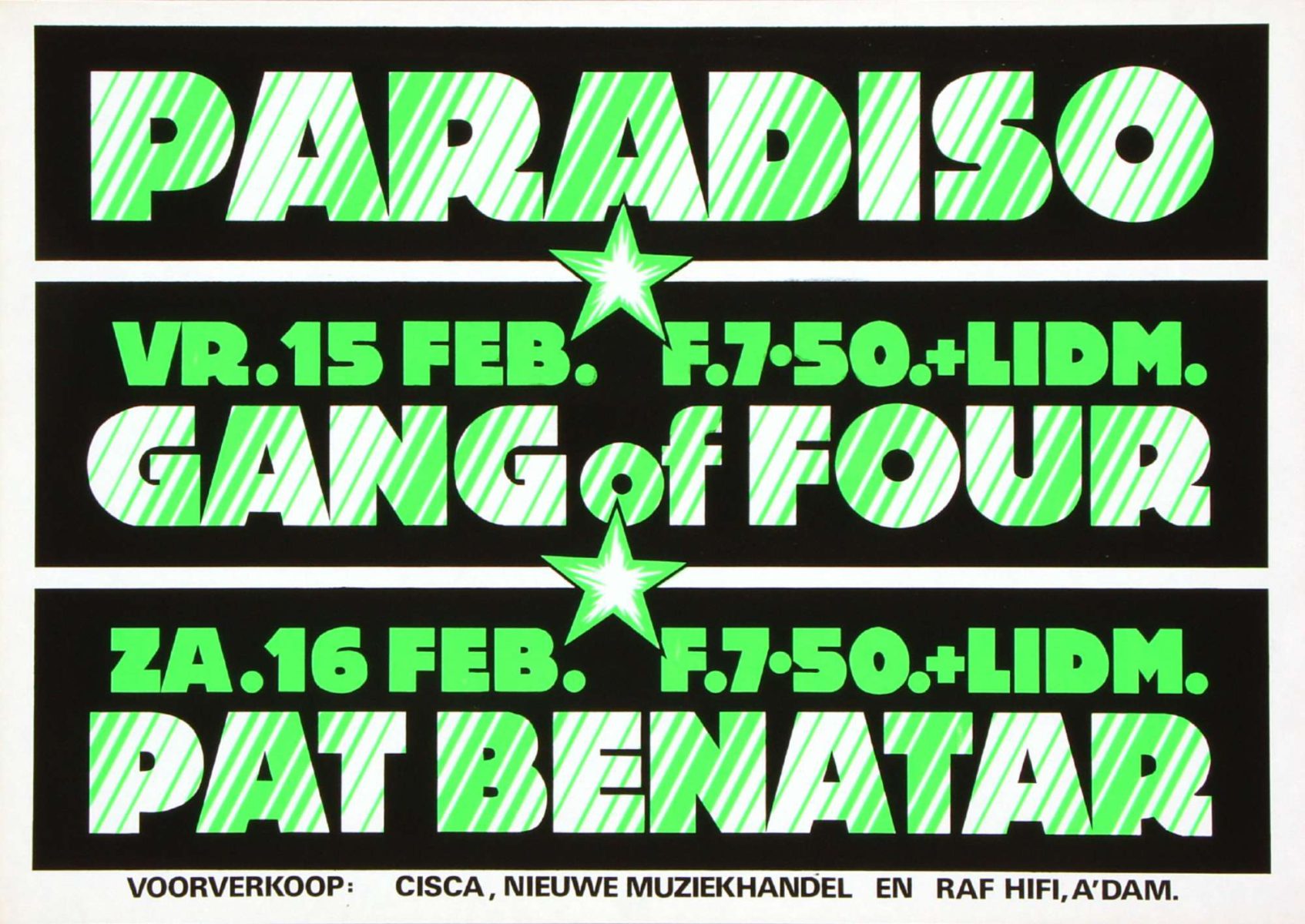 Gang of Four / Pat Benatar - februari 1980