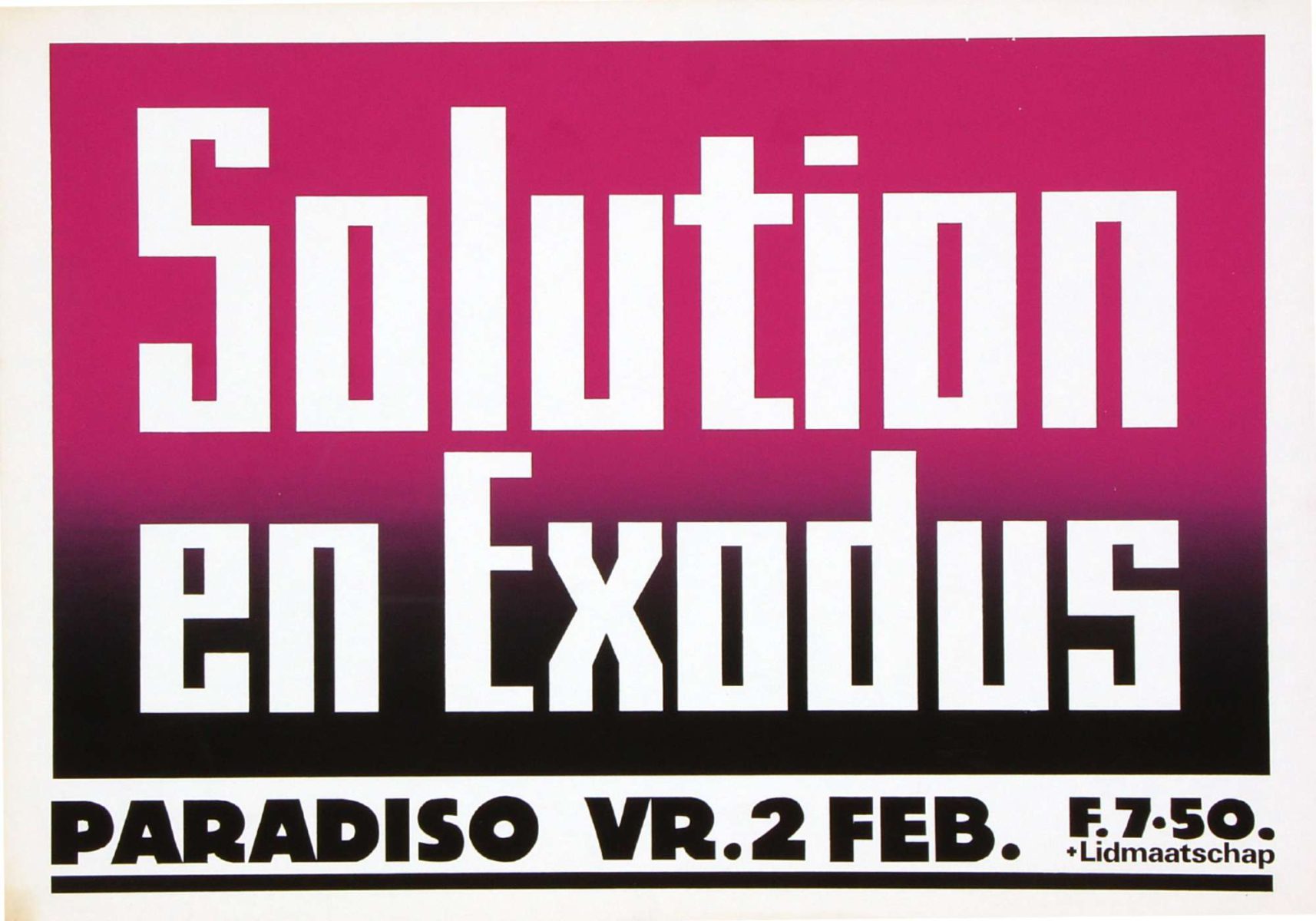 Solution & Exodus - 2 februari 1979