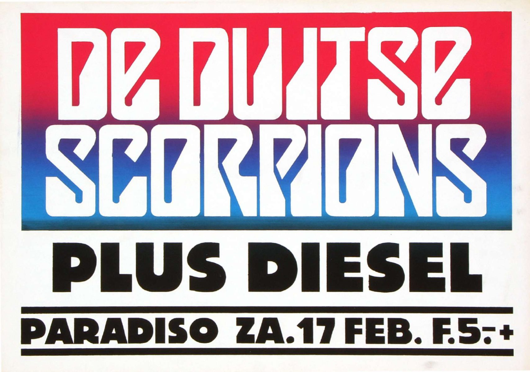 Scorpions / Diesel - 17 februari 1979