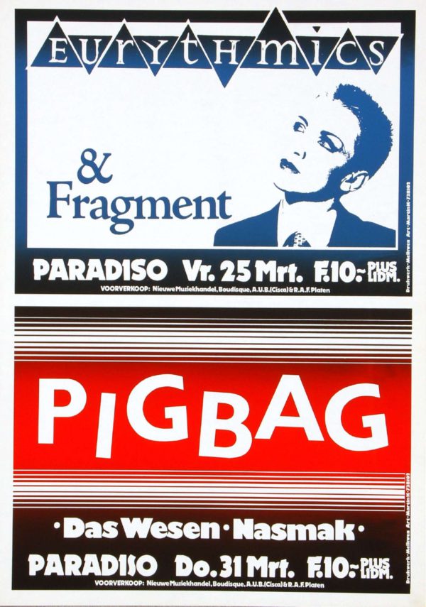 Eurythmics / Fragment / Pigbag / Das Wesen / Nasmak - maart 1983