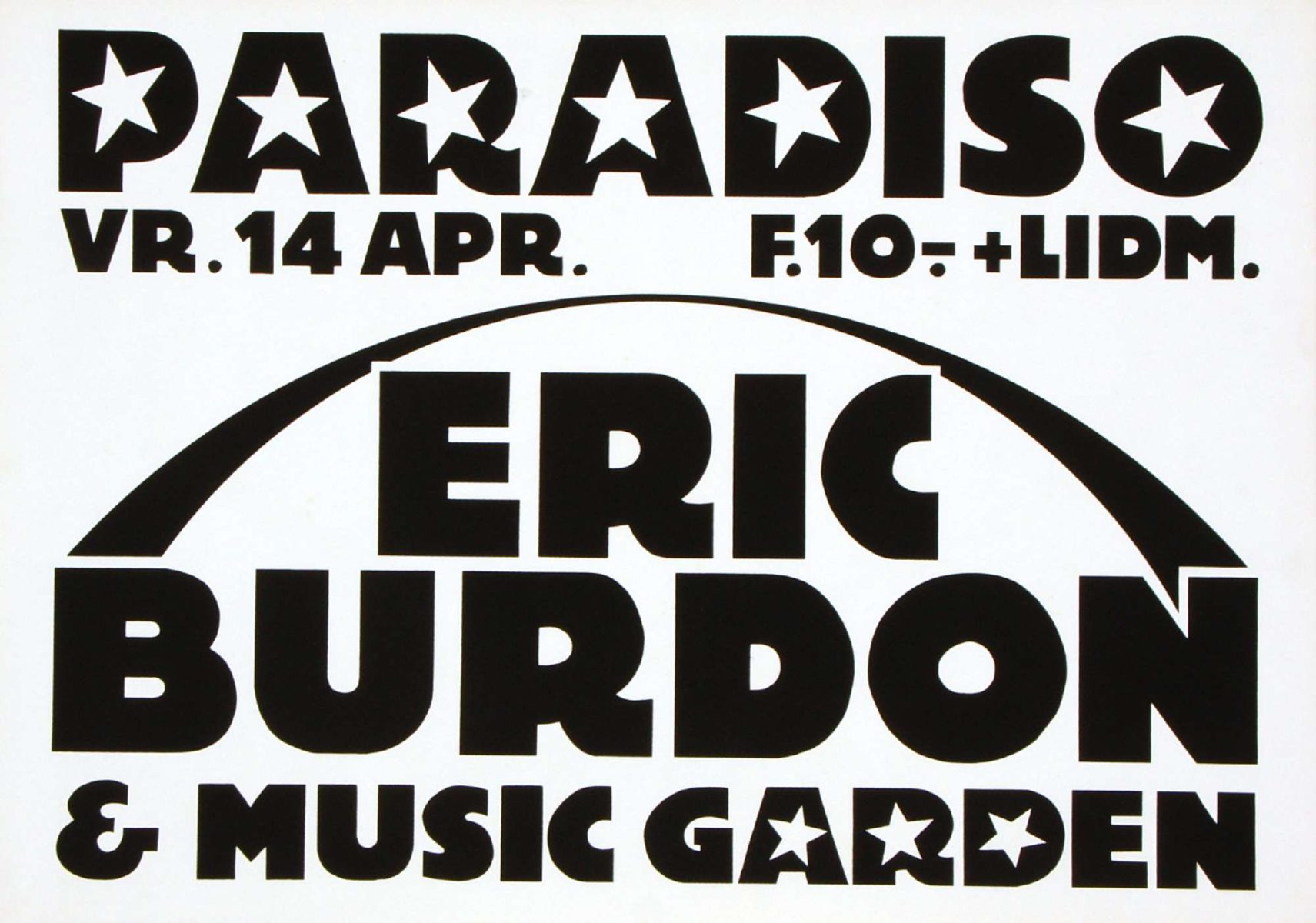 Eric Burdon & Music Garden - 14 april 1980