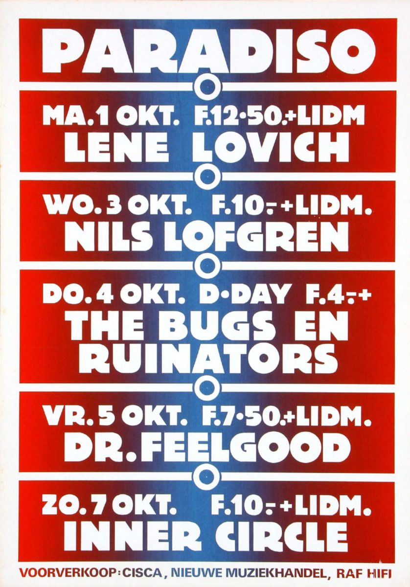 Lene Lovich / Nils Lofgren / Dr. Feelgood / Inner Circle - oktober 1979