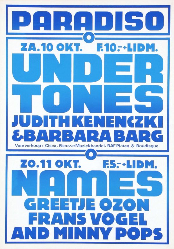 Undertones / Names - 10 & 11 oktober 1981