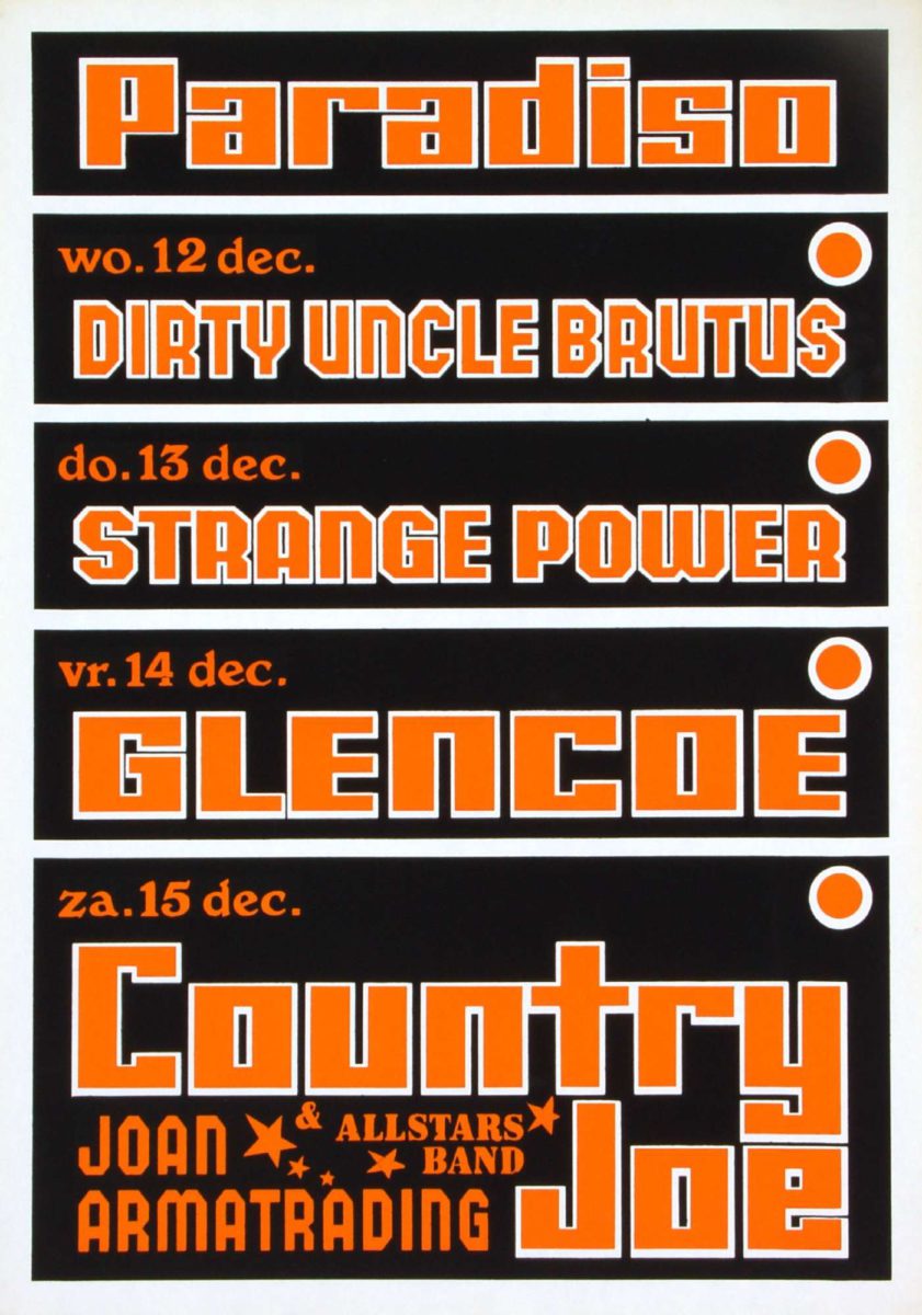 Strange Power / Glencoe / Country Joe / Joan Armatrading - december 1973