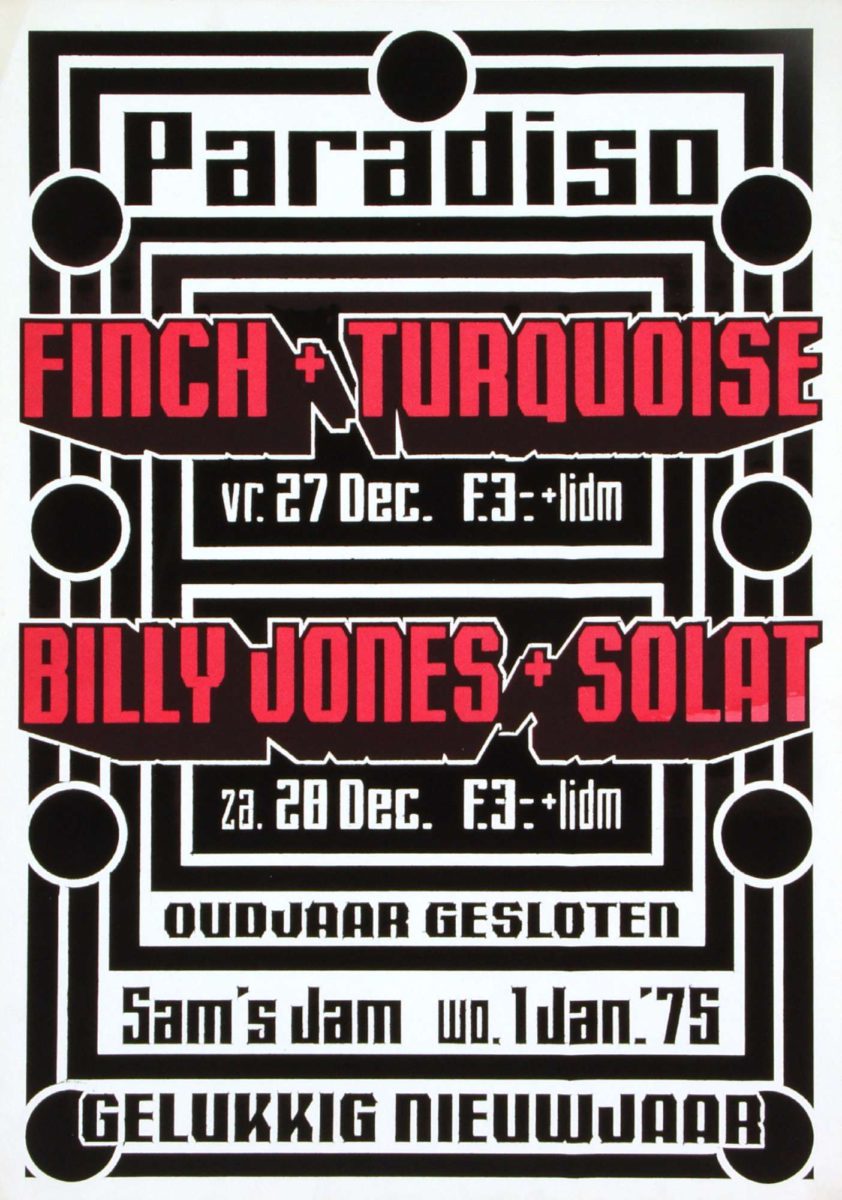 Finch / Turquoise / Billy Jones & Solat - 27/28 december 1974